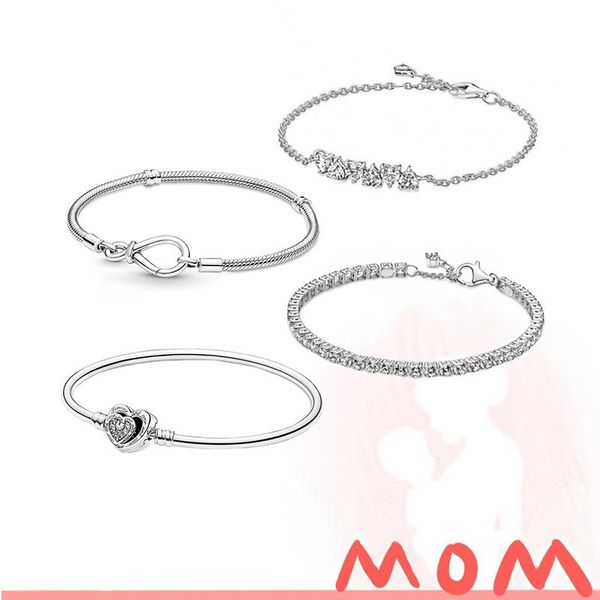 bangle 2022 mother's day new 100% sterling silver infinity knot snake chain bracelet shiny tennis bracelet feminine festive jewelry, Black
bangle 2022 mother's day new 100% sterling silver infinity knot snake chain bracelet shiny tennis bracelet feminine festive jewelry, Black