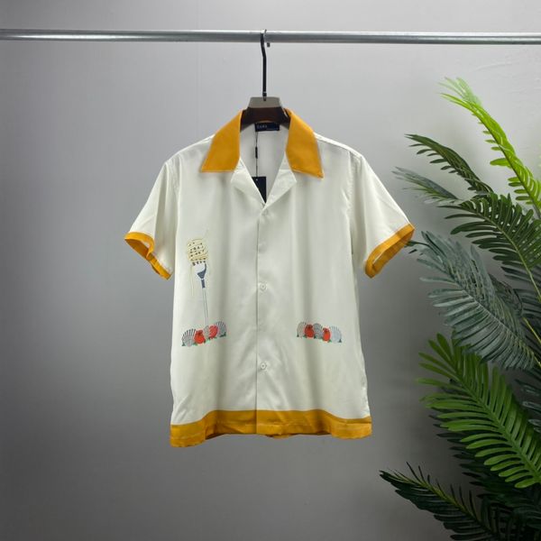 men's designer shirt summer short sleeve casual button up shirt printed bowling shirt beach style breathable t-shirt clothing #104, White;black
men's designer shirt summer short sleeve casual button up shirt printed bowling shirt beach style breathable t-shirt clothing #104, White;black