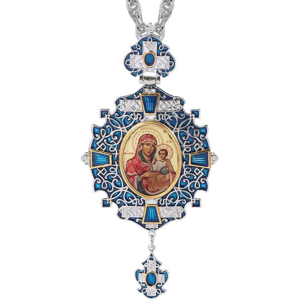 necklaces vintage pectoral cross necklace blue zircons enamel orthodox greek crucifix jewelry chain religious crafts christmas gift, Silver
necklaces vintage pectoral cross necklace blue zircons enamel orthodox greek crucifix jewelry chain religious crafts christmas gift, Silver