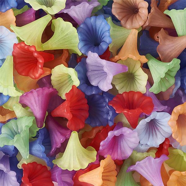 crystal 130pcs/500g mixed color dyed frosted transparent calla lily acrylic beads for jewelry making diy findings 41x35x35mm hole 3mm
crystal 130pcs/500g mixed color dyed frosted transparent calla lily acrylic beads for jewelry making diy findings 41x35x35mm hole 3mm