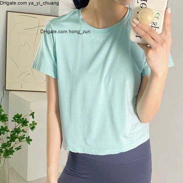 yoga lu113 women's sports modal tee short sleeve action always crop t-shirt crew neck fitness sportwear solid color
yoga lu113 women's sports modal tee short sleeve action always crop t-shirt crew neck fitness sportwear solid color