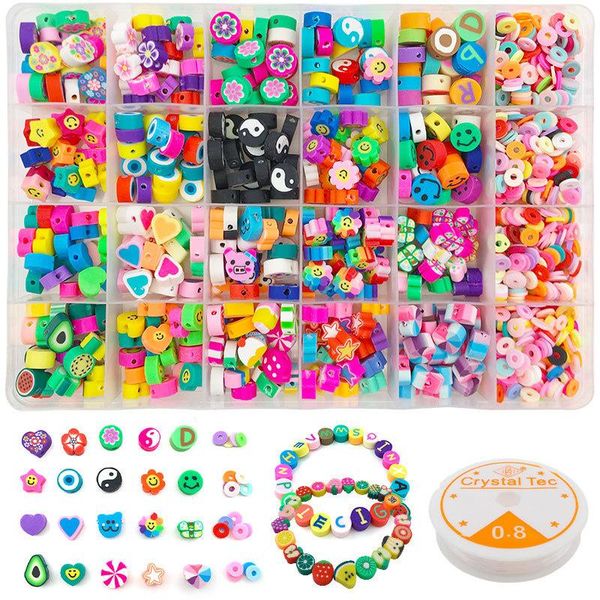 polish 10mm cute polymer clay beads kit for diy jewelry making bracelet necklace accessories soft clay smile beads set gift 2022 trendy, Blue
polish 10mm cute polymer clay beads kit for diy jewelry making bracelet necklace accessories soft clay smile beads set gift 2022 trendy, Blue