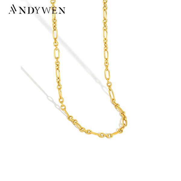 necklaces andywen 925 sterling silver gold chain man hand chain locker chain choker necklace women rock punk jewelry for women
necklaces andywen 925 sterling silver gold chain man hand chain locker chain choker necklace women rock punk jewelry for women