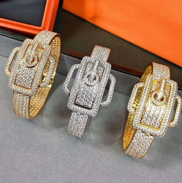 bangle new 2022 famous brand trendy belt buckle bracelets luxury jewelry for women rose gold luxury full zircon bangle, Black
bangle new 2022 famous brand trendy belt buckle bracelets luxury jewelry for women rose gold luxury full zircon bangle, Black