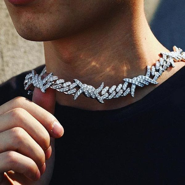 necklaces new cuban link miami cross charm necklace full iced out bling zircon hip hop choker necklace fashion men women jewelry, Silver
necklaces new cuban link miami cross charm necklace full iced out bling zircon hip hop choker necklace fashion men women jewelry, Silver