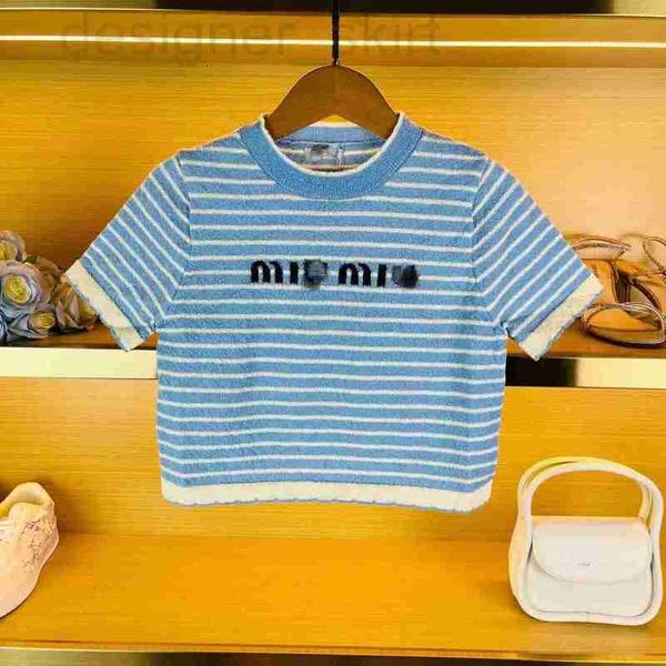 women's t-shirt designer spring/summer new sweet letter stripe short sleeve knitwear thin t-shirt wfjo, White
women's t-shirt designer spring/summer new sweet letter stripe short sleeve knitwear thin t-shirt wfjo, White