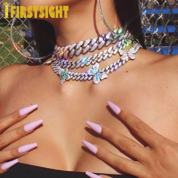 necklaces new multicolor enamel cz butterfly necklace 12mm iced out bling cz miami cuban link chain butterfly choker hip hop women jewelry, Silver
necklaces new multicolor enamel cz butterfly necklace 12mm iced out bling cz miami cuban link chain butterfly choker hip hop women jewelry, Silver