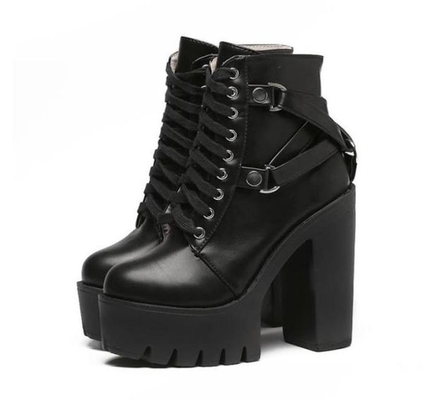 fashion black boots women heel spring autumn laceup soft leather platform shoes woman party ankle boots high heels1125560
fashion black boots women heel spring autumn laceup soft leather platform shoes woman party ankle boots high heels1125560