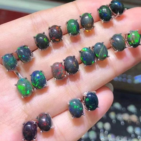 stud csj real ethiopia opal ov4*6mm earrings 925 sterling silver natural gemstone jewelry for women lady wedding engagment party gift, Golden;silver
stud csj real ethiopia opal ov4*6mm earrings 925 sterling silver natural gemstone jewelry for women lady wedding engagment party gift, Golden;silver