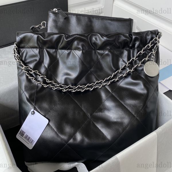 10a mirror quality luxury designers bag 22 handbag small 35cm shopping bag calfskin quilted tote black purse womens shoulder silver chain bo
10a mirror quality luxury designers bag 22 handbag small 35cm shopping bag calfskin quilted tote black purse womens shoulder silver chain bo