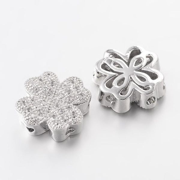 crystal 10pcs brass micro pave cubic zirconia beads for jewelry making clover lead nickel platinum color 10x10x4mm hole 1m
crystal 10pcs brass micro pave cubic zirconia beads for jewelry making clover lead nickel platinum color 10x10x4mm hole 1m