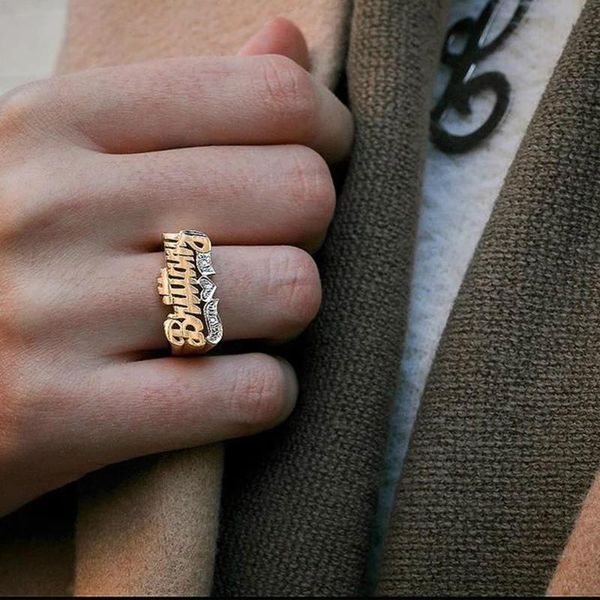 necklaces twocolor name ring custom hip hop ring stainless steel ring letter accessories personalized jewelry gift for women, Silver
necklaces twocolor name ring custom hip hop ring stainless steel ring letter accessories personalized jewelry gift for women, Silver