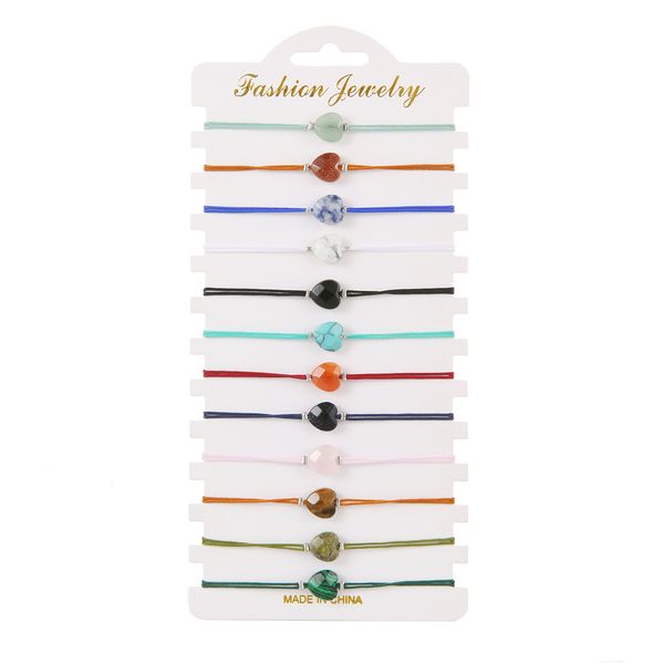 braided rope heart shape natural gem stone bracelet green amethyst rose quartz crystal bracelets bangles for women, Black
braided rope heart shape natural gem stone bracelet green amethyst rose quartz crystal bracelets bangles for women, Black