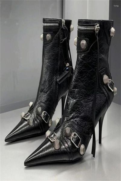 boots women slim high heel metal buckle chain luxury shoes fashion comfortable pointed toe ankle stiletto party short3146355, Black
boots women slim high heel metal buckle chain luxury shoes fashion comfortable pointed toe ankle stiletto party short3146355, Black