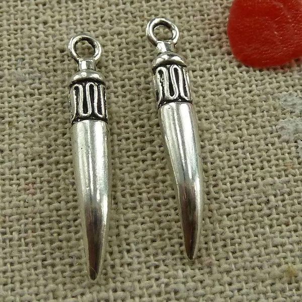other 225 pieces tibetan silver pepper charms 26x4mm #1633