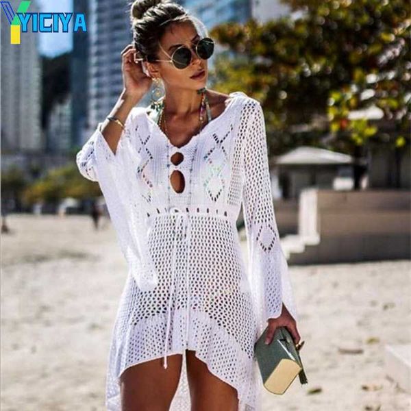 yiciya new beach cover up crochet for women knitted tassel tie beachwear summer fashion swimsuit cover up see-through beach dress, Black;gray
yiciya new beach cover up crochet for women knitted tassel tie beachwear summer fashion swimsuit cover up see-through beach dress, Black;gray
