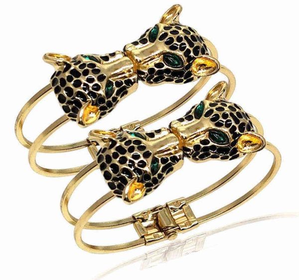 new luxury brand aaa zircon leopard head bracelets for women men punk original quality gold bracelet fine jewelry pulsera3824870, Black
new luxury brand aaa zircon leopard head bracelets for women men punk original quality gold bracelet fine jewelry pulsera3824870, Black