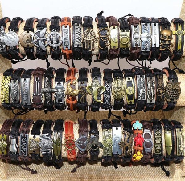 mens vintage cross jesus love animal etc mix style leather metal charm bracelets adjustable cuff bangle wristband for women gifts 7804004, Golden;silver
mens vintage cross jesus love animal etc mix style leather metal charm bracelets adjustable cuff bangle wristband for women gifts 7804004, Golden;silver