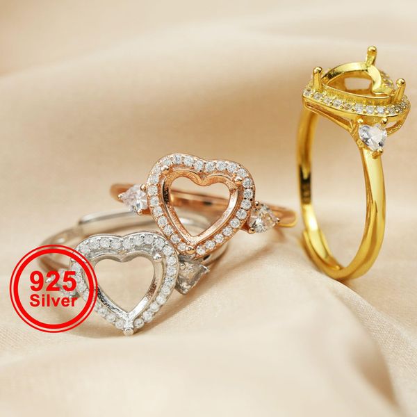 polish 8mm halo heart prong ring settings with heart side stone solid 925 sterling silver rose gold plated ring bezel 1294321, Blue
polish 8mm halo heart prong ring settings with heart side stone solid 925 sterling silver rose gold plated ring bezel 1294321, Blue