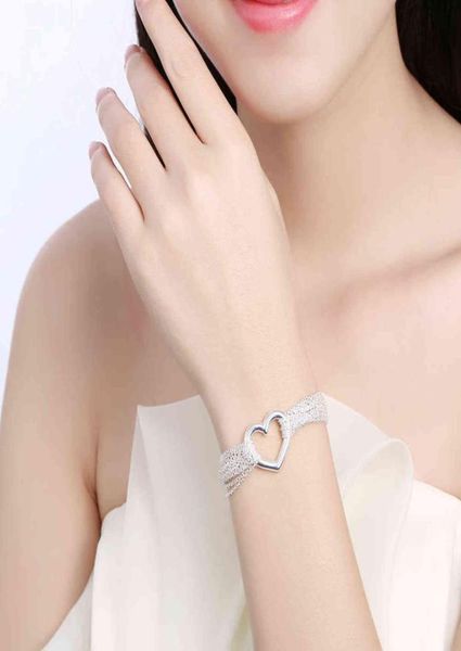 925 sterling silver heart tassel lines bracelets chain jewelry for women lovers wedding party christmas gift 20cm5272811, Black
925 sterling silver heart tassel lines bracelets chain jewelry for women lovers wedding party christmas gift 20cm5272811, Black