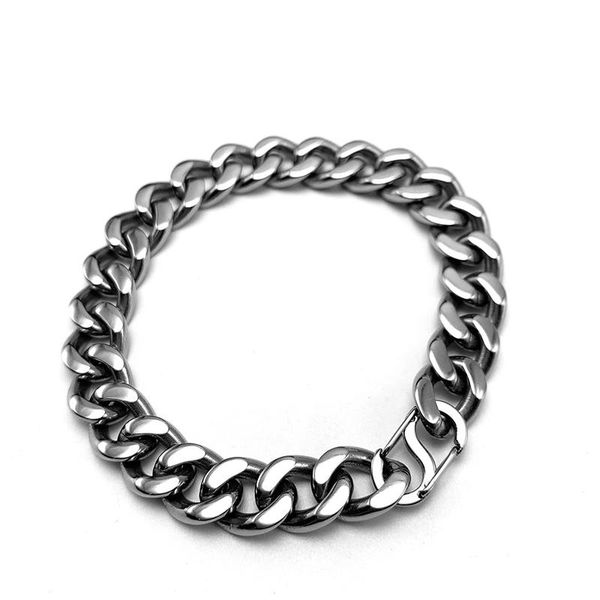 bangle 10.5 mm pure titanium bracelet hand cowboy chain bracelet 2021 hot, Black
bangle 10.5 mm pure titanium bracelet hand cowboy chain bracelet 2021 hot, Black