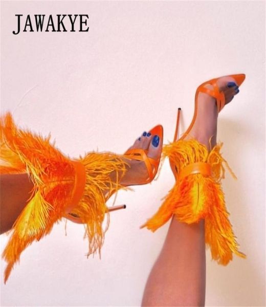 runway feather heels sandal flip flops super high heels stilettos orange white black party fur shoes zapatos de mujer y2004051568003
runway feather heels sandal flip flops super high heels stilettos orange white black party fur shoes zapatos de mujer y2004051568003