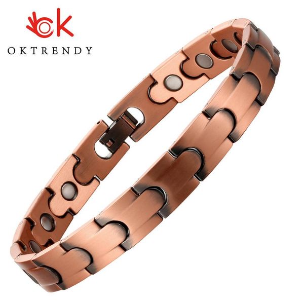 bangle mens elegant pure copper magnetic therapy link bracelet pain relief for arthritis and carpal tunnel male jewelry, Black
bangle mens elegant pure copper magnetic therapy link bracelet pain relief for arthritis and carpal tunnel male jewelry, Black