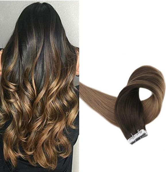 ombre tape in human hair extensions balayage 1b to ash blonde color skin weft tape ins extension 100g40pcs6153616, Black
ombre tape in human hair extensions balayage 1b to ash blonde color skin weft tape ins extension 100g40pcs6153616, Black