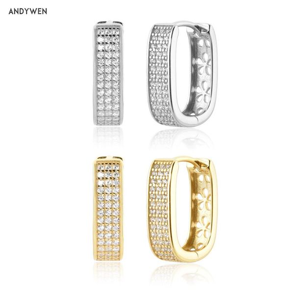 huggie andywen 925 sterling silver zircon cz pave hoop earring loops piercing huggies ovals 2021 women rock punk luxury jewelry gift, Golden;silver
huggie andywen 925 sterling silver zircon cz pave hoop earring loops piercing huggies ovals 2021 women rock punk luxury jewelry gift, Golden;silver