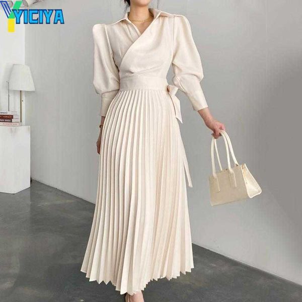 yiciya casual dresses long sleeve high waist spring luxury autumn 2022 woman pleated dress female a-line party elegant vintage maxi for wome, Black;gray
yiciya casual dresses long sleeve high waist spring luxury autumn 2022 woman pleated dress female a-line party elegant vintage maxi for wome, Black;gray