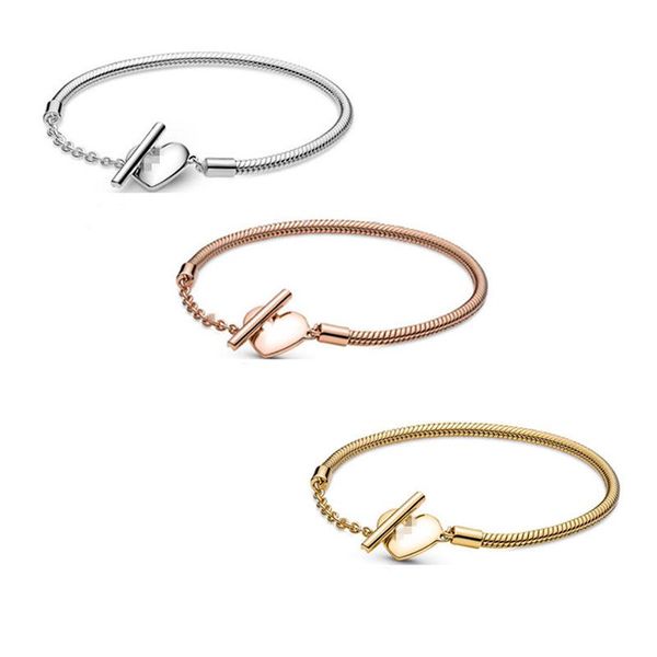 bangle panstyle 925 sterling silver heartshaped buckle tshaped chain rose gold bracelet for girlfriend gift women jewelry making, Black
bangle panstyle 925 sterling silver heartshaped buckle tshaped chain rose gold bracelet for girlfriend gift women jewelry making, Black