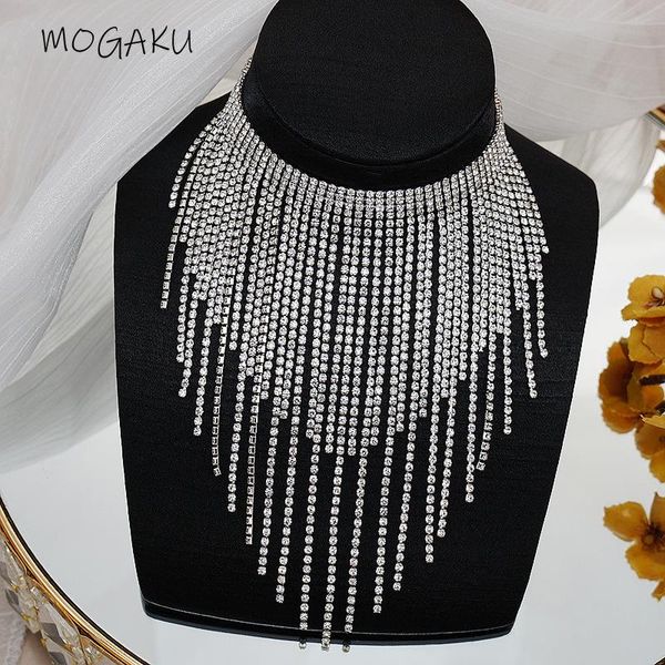 necklaces mogaku classic women tassel choker necklaces 2022 new fashion full rhinestones shiny night club clavicle necklace accessories, Silver
necklaces mogaku classic women tassel choker necklaces 2022 new fashion full rhinestones shiny night club clavicle necklace accessories, Silver
