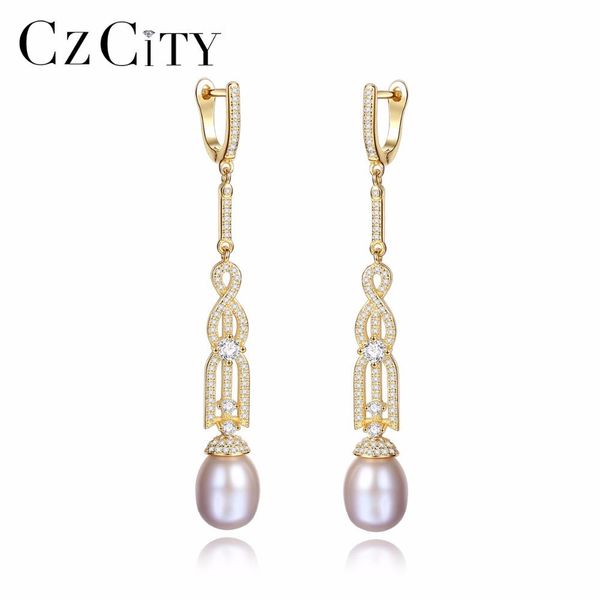 huggie czcity luxury 925 sterling silver long earrings natural freshwater vintage pearl clip on earring bohemia bijoux accessories, Golden;silver
huggie czcity luxury 925 sterling silver long earrings natural freshwater vintage pearl clip on earring bohemia bijoux accessories, Golden;silver