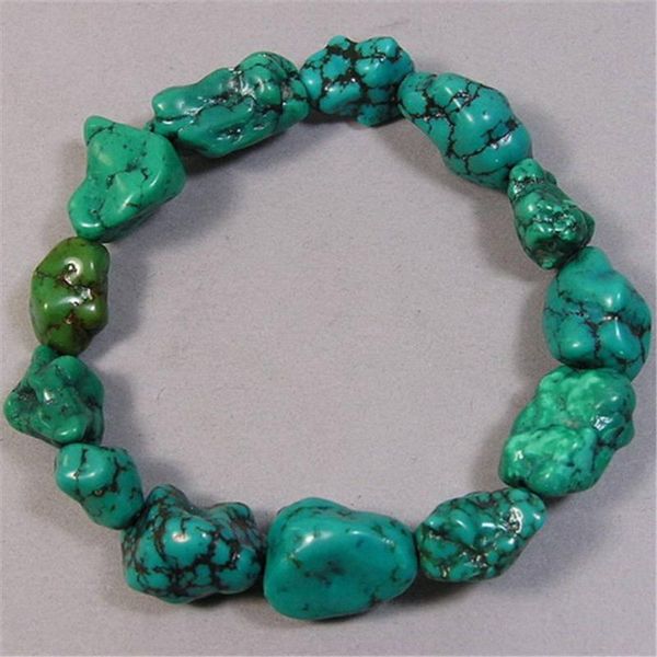 bangle bb238 tibet natural enhanced turquoises nugget beads bracelet stretch for amulet ship, Black
bangle bb238 tibet natural enhanced turquoises nugget beads bracelet stretch for amulet ship, Black