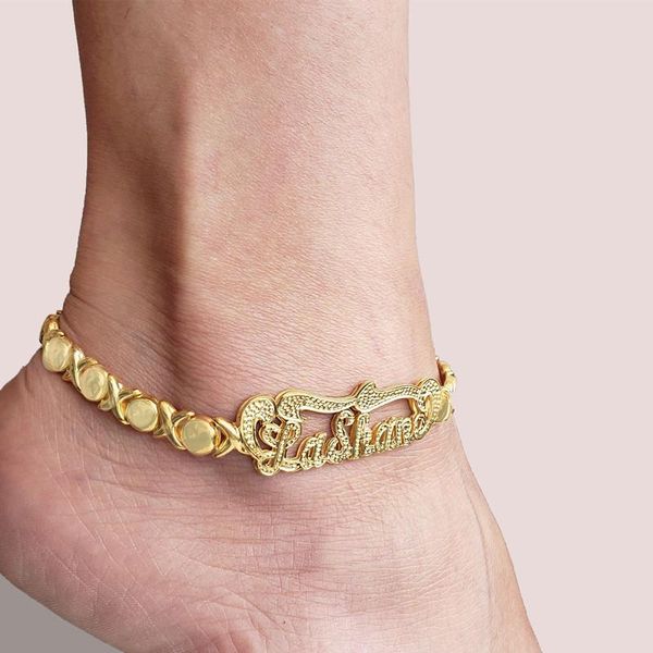 clips custom double plate name anklet custom hip hop jewelry personalized stainless steel nameplate anklet for women birthday gifts, Black
clips custom double plate name anklet custom hip hop jewelry personalized stainless steel nameplate anklet for women birthday gifts, Black