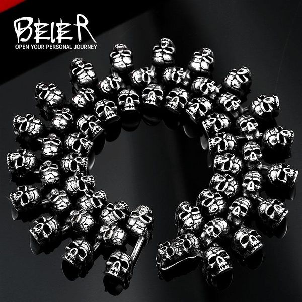 bangle beier 316l stainless steel bracelet punk skull bracelet for man fashion jewelry llbc8008, Black
bangle beier 316l stainless steel bracelet punk skull bracelet for man fashion jewelry llbc8008, Black
