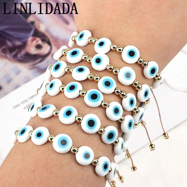bangle 6pcs turkish eye bracelets for women gifts adjustable lucky weave cord bracelet gold color beaded chain bracelets jewelry, Black
bangle 6pcs turkish eye bracelets for women gifts adjustable lucky weave cord bracelet gold color beaded chain bracelets jewelry, Black