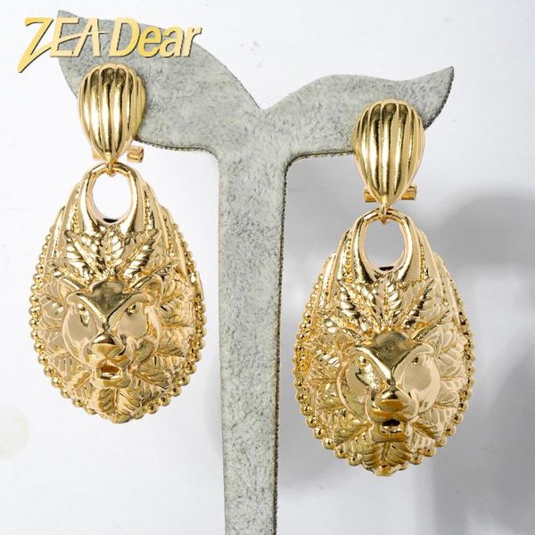 knot zeadear jewelry fashion african drop earrings lion head hollow design gold plated for women party wedding gifts, Silver
knot zeadear jewelry fashion african drop earrings lion head hollow design gold plated for women party wedding gifts, Silver