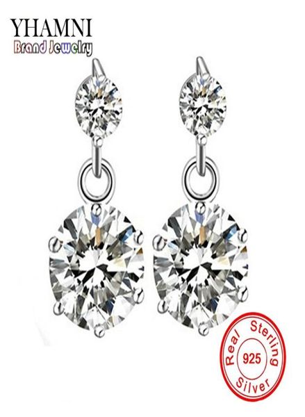 yhamni luxury 925 sterling silver jewelry hearts arrows cut 1 carat cz diamond stud earring wedding earrings for women ed0644433805, Golden;silver
yhamni luxury 925 sterling silver jewelry hearts arrows cut 1 carat cz diamond stud earring wedding earrings for women ed0644433805, Golden;silver