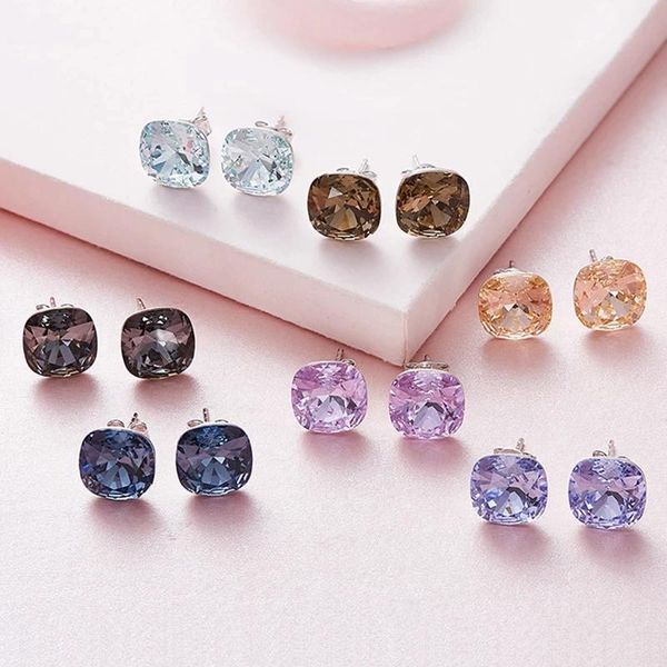 stud genuine 925 sterling silver simple square austrian crystal stud earrings for women luxury daily office fine jewelry dropshipping, Golden;silver
stud genuine 925 sterling silver simple square austrian crystal stud earrings for women luxury daily office fine jewelry dropshipping, Golden;silver