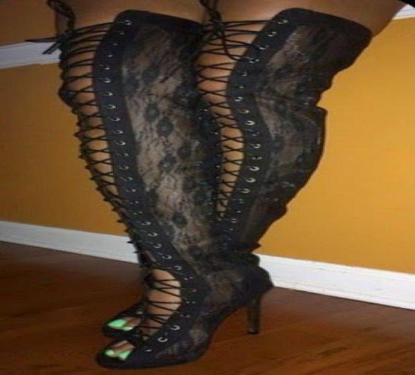 lace thigh high boots new fashion criss cross cuts out gladiator sandal boots cross strappy women above knee high heel motorc7275102, Black
lace thigh high boots new fashion criss cross cuts out gladiator sandal boots cross strappy women above knee high heel motorc7275102, Black