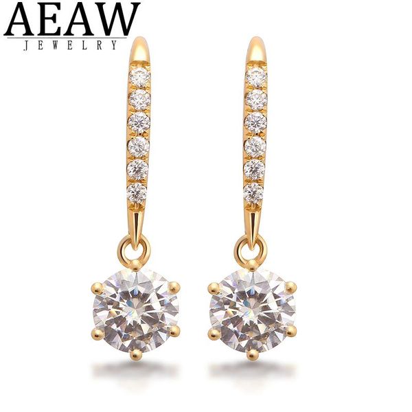 knot aeaw yellow gold 10k 14k 18k 2ctw 6.5mm moissanite round gemstone drop earrings for women solitaire party wedding fine jewelry, Silver
knot aeaw yellow gold 10k 14k 18k 2ctw 6.5mm moissanite round gemstone drop earrings for women solitaire party wedding fine jewelry, Silver