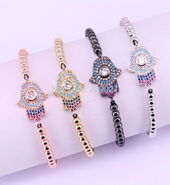 10pcs 4mm round brass beads fashion micro pave cz hamsa hand braiding macrame bracelet t71906155265841, Black
10pcs 4mm round brass beads fashion micro pave cz hamsa hand braiding macrame bracelet t71906155265841, Black