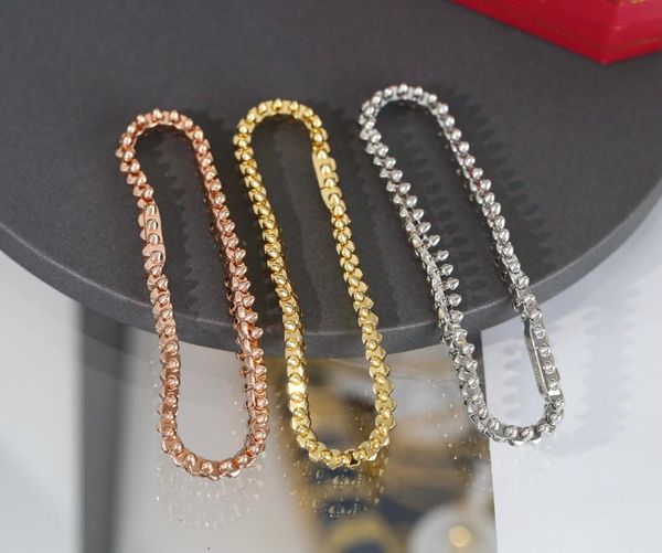 bangle new 2022 famous brand european luxury jewelry for women marking rivets rose gold bangle fashion party classic bracelet, Black
bangle new 2022 famous brand european luxury jewelry for women marking rivets rose gold bangle fashion party classic bracelet, Black