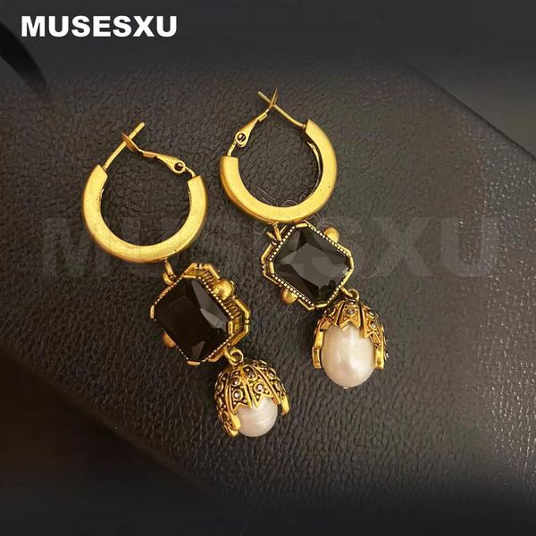 knot fashion jewelry accessories baroque style brand retro pearl tassel pendant earrings for women's party wedding gift, Silver
knot fashion jewelry accessories baroque style brand retro pearl tassel pendant earrings for women's party wedding gift, Silver