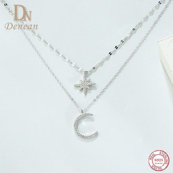 necklaces denean 925 sterling silver star moon double layered pendant necklace zircon diamond choker necklace for women luxury jewelry
necklaces denean 925 sterling silver star moon double layered pendant necklace zircon diamond choker necklace for women luxury jewelry
