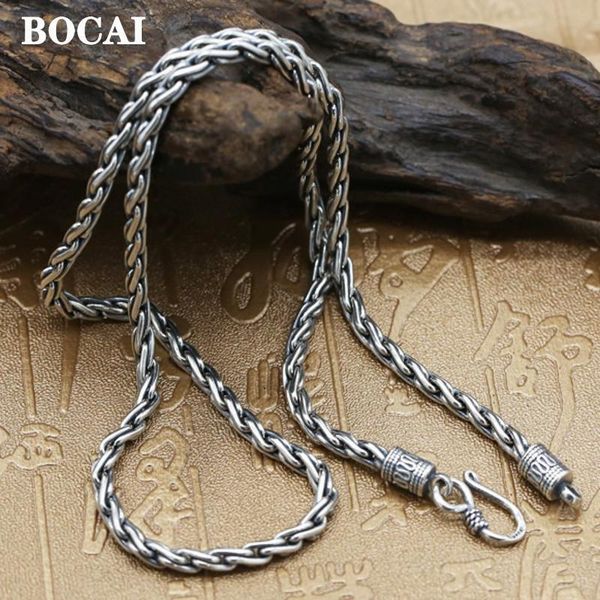necklaces 100% real s925 pure silver jewelry handwoven hemp rope pattern 4mm vintage man necklace hipster clavicle chain
necklaces 100% real s925 pure silver jewelry handwoven hemp rope pattern 4mm vintage man necklace hipster clavicle chain