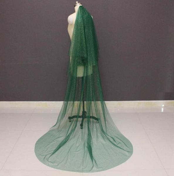 bridal veils sparkling green wedding veil with gold dust glitters 2t blusher accessories 2021 voile mariage7550425, Black
bridal veils sparkling green wedding veil with gold dust glitters 2t blusher accessories 2021 voile mariage7550425, Black