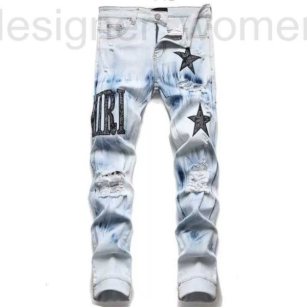 men's jeans designer mens european jean hombre letter star men embroidery patchwork ripped for trend brand motorcycle pant skinny a9j2, Blue
men's jeans designer mens european jean hombre letter star men embroidery patchwork ripped for trend brand motorcycle pant skinny a9j2, Blue