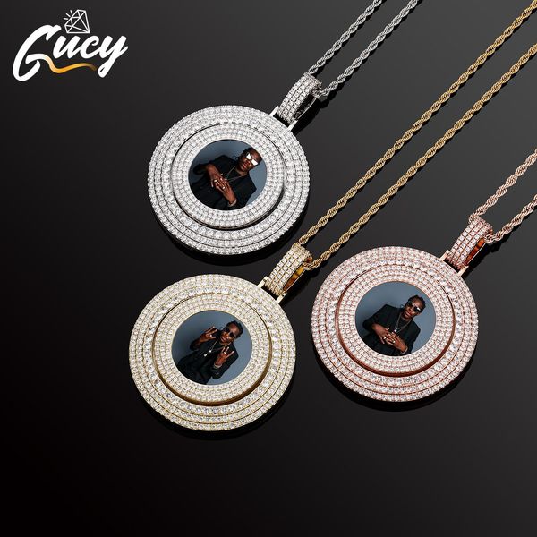 necklaces gucy custom made p rotating roundness solid back pendant necklace with tennis chain cubic zircon hip hop jewelry for gift, Silver
necklaces gucy custom made p rotating roundness solid back pendant necklace with tennis chain cubic zircon hip hop jewelry for gift, Silver